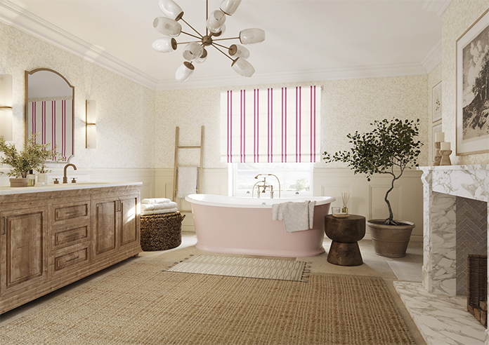 Winnies Stripe, Cosmos - Roman Blind - Image 6